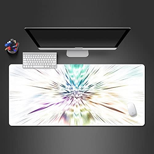 Pkuoufg Color Abstract Art Gaming Mouse Pad Great Gaming Mouse Mouse Padting estendida Tapete de mesa com base de borracha