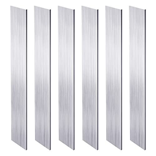 6 pedaços 1/8 x 1 barra plana de alumínio quadrado 12 comprimento de comprimento 6061 placa plana de alumínio, placa de propósito geral, t6511 estoque sólido de moinho