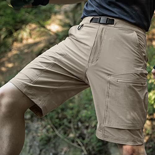 Shorts de carga masculinos de soldados livres com cinto leve respirável rápido seco seco shorts táticos spandex nylon