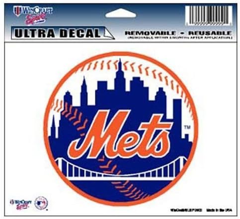 WinCraft MLB New York Mets 14424031 Decalque colorido multiuso, 5 x 6