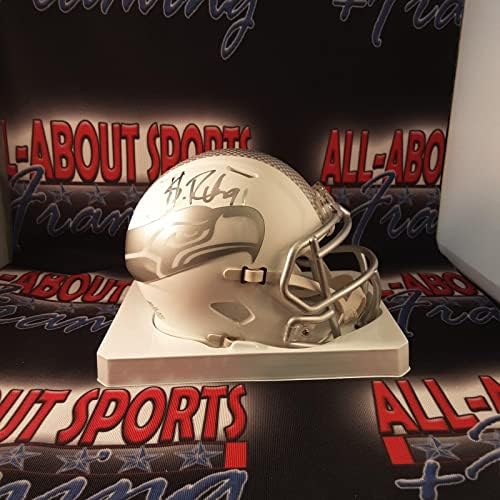 Sheldon Richardson Authentic assinou o Mini Capacete Autografado JSA. - Mini capacetes da NFL autografados