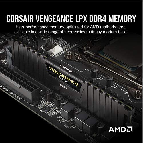 Corsair Vengeance LPX 16GB DDR4 DRAM 2400MHz C16 Kit de memória de mesa - Black, Vengeance LPX Black, 16 GB