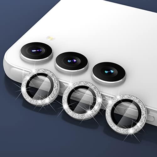 Suoman [3+ 3 PCs] para o protetor da lente da câmera Samsung Galaxy S23/ S23 Plus, protetor de lente de câmera de glitter