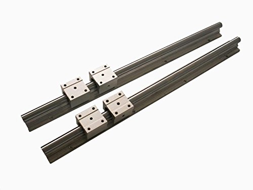 Joomen CNC SBR25-950mm Guia linear de slide 2 Rail + 4 SBR25UU Bloco