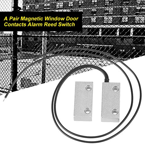 Um par normalmente fechado da janela magnética porta de segurança Chave de alojamento de metal, interruptor de palheta da