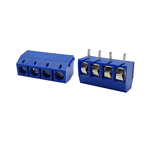 Kimlloyd azul kf301-5.0-4p 5,0mm pitch pcb mount parafuso de parafuso de plug-in bloqueios de plug-in conector 4 pino 5 mm terminais