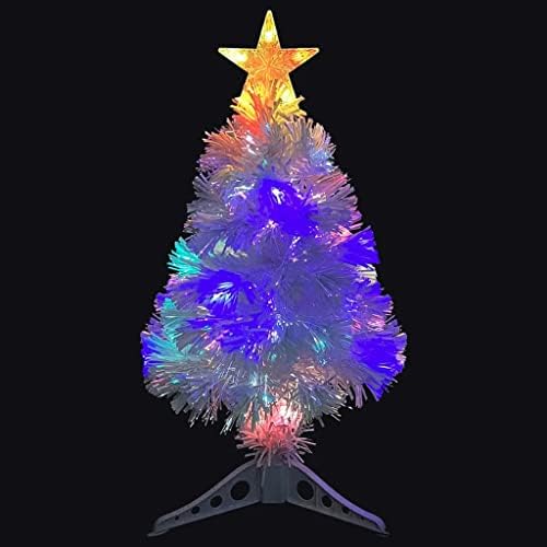 Árvore de Natal Artificial Vidaxl com LED White 25,2 Fibra óptica