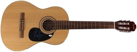 Chad Kroeger assinou autógrafo em tamanho grande violão Fender Wince W/ James Spence JSA Autenticação - vocalista