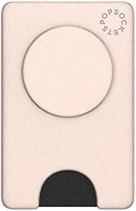 Carteira de telefone Popsockets com aderência de telefone em expansão, suporte para cartão telefônico - Shimmer Rose Gold