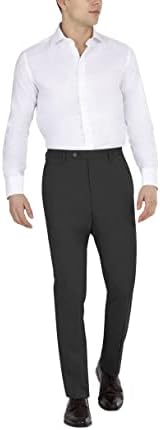 Calças de terno masculino DKNY, Solid preto, 30W x 29L
