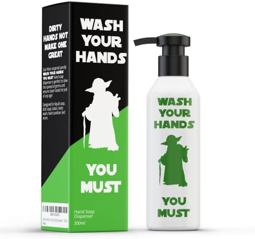 Star Wars Yoda Inspirado Lavar as mãos Você deve dispensar sabão | Presentes de Guerra nas Estrelas | Decoração do banheiro