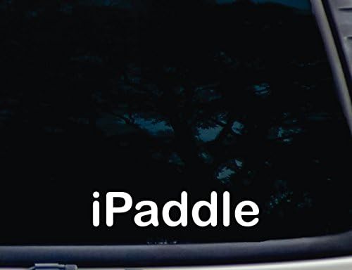 iPaddle - 8 x 1 5/8 Decalque de vinil cortado para janelas, carros, caminhões, caixas de ferramentas, laptops, MacBook - praticamente qualquer superfície lisa e dura