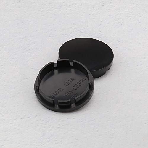 4pcs Car Wheel Centre Centro Caps Front e traseiro Capas de cubo preto ABS para acessórios de substituição de veículos