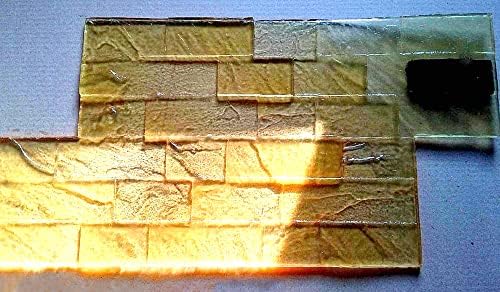Poliuretano Mat Stamp Greek Slate | Padrão do padrão de textura Cimento de concreto decorativo Carimbo de textura, 500