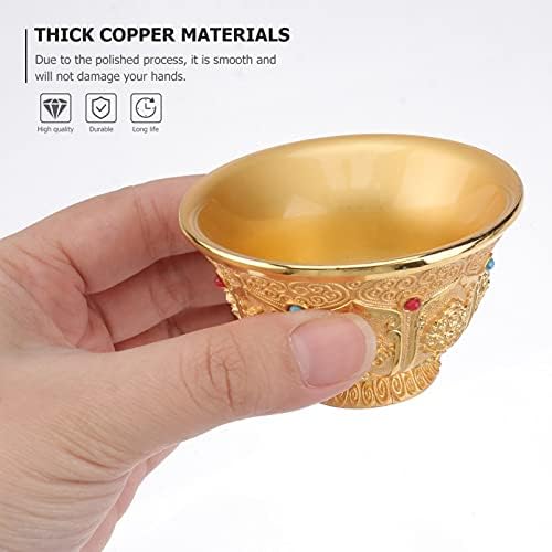 O cobre genérico que oferece tigela de tigela de cobre tigela jóias que oferecem tigela tibetana budista alar suprimentos