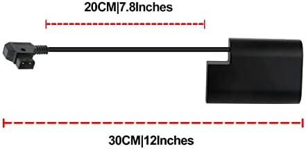 Alvin's Cables E6 Dummy Battery to D-Tap Power Cabine para câmera Canon-R5C 30cm | 12 polegadas