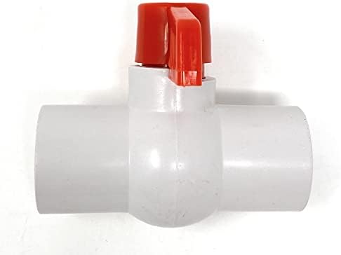 1 PVC Ball Valve Socket Cronograma 40, 1 Slip [2912] Válvula de válvula de esfera de água de válvula compacta de mão branca de