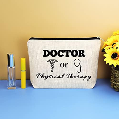 Doutor em Fisioterapia Presente DPT Bag de maquiagem Fisioterapeuta Presentes para mulheres Doutor em Fisioterapia Apreciação