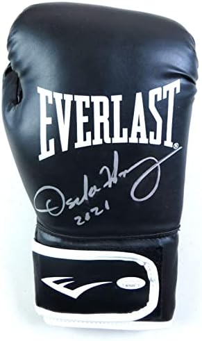 Oscar de la Hoya assinou luva de boxe autografada à direita 2021 JSA AC71271 - luvas de boxe autografadas