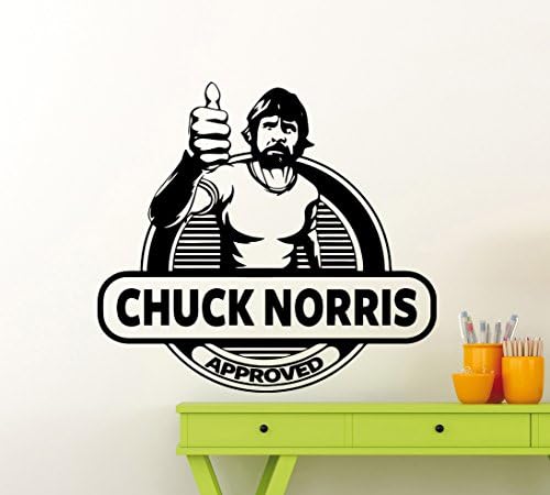 Chuck Norris adesivo de parede aprovado Texas Cowboy Vinil Decal