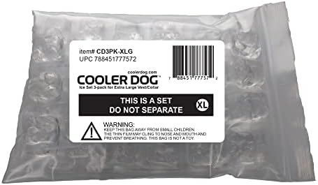 Conjunto de gelo de substituição do coolerdog para colete de resfriamento e colarinho de cão mais frio