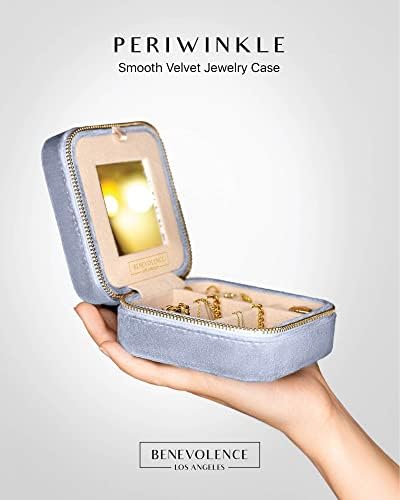 Benevolência La Square Velvet Travel Jewelry Boxes