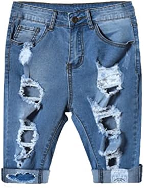 Shorts jeans rasgados femininos destruíram um aumento de jeans de jeans de jeans altos jeans jeans lavados
