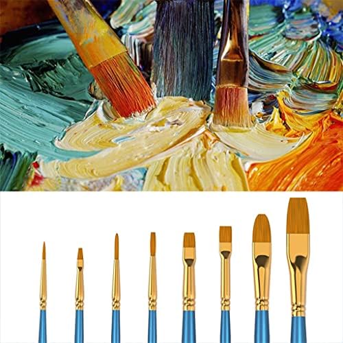 KFJBX 50pcs Artista pincel pincel Conjunto de pincel de nylon Hair aquarela ACRILICA PIORÇA DE ANCILAÇÃO DE ÓLEO PANTECERIOR