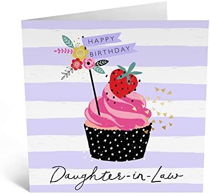 Central 23 - Cartão de aniversário da filha fofa - 'Feliz Aniversário Filha' - Cartão de aniversário bonito para ela - cartão