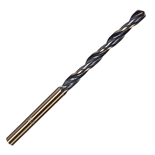 FOCMKEAS 6mm/0,23 Twist Drill Bit Speed ​​Steel aço 4341 bits de perfuração com revestimento preto e preto para melhoria doméstica,