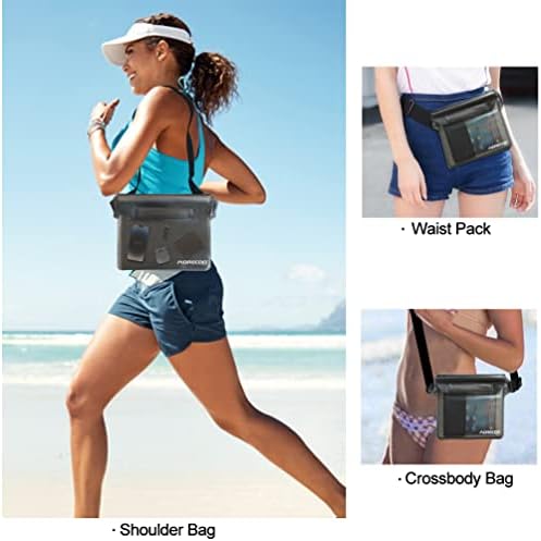 Bolsa à prova d'água com alça de cintura | Acessórios de praia Melhor maneira de manter seu telefone e objetos de valor seguros e secos