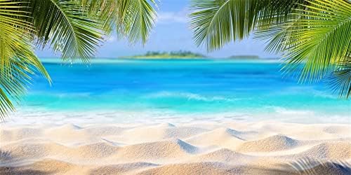 Yeele 20x10ft verão oceano areny praia cenário para fotografia havaí lase tropical background palmactreged árvores