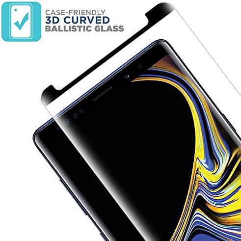 Tech Armour 3D Protetor de tela de vidro balístico curvo para Samsung Galaxy Note 9 1 Pacote de vidro temperado