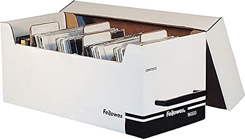 Fellowes 96503 Arquivo de disquete, c/divisores, tampa de 35 CD, 6-3/4 polegadas x15 polegadas x6-1/4 polegadas, bk/nós