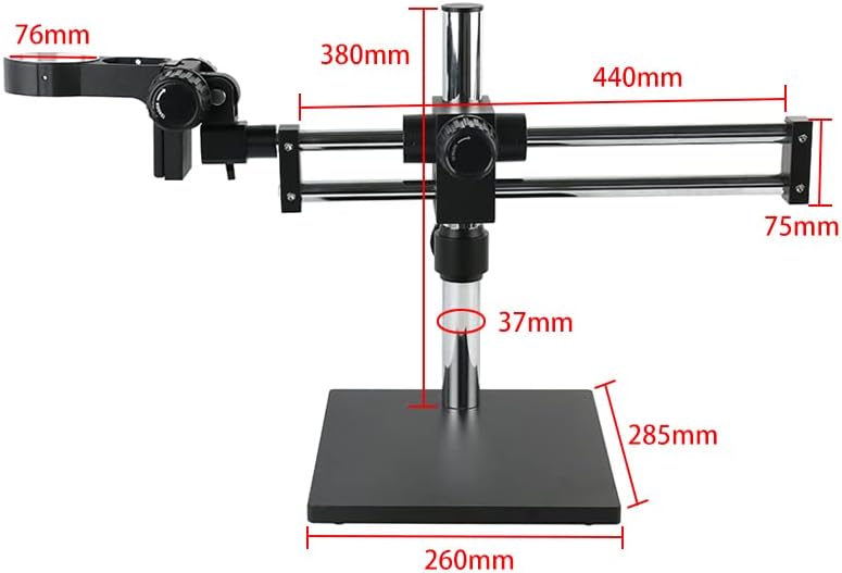 Guoshuche simul- focal 3.5x ~ 90x TRINOCULAR MICROSCOP Microscop Braços Universal Braços Double Boom Stand 144 Microscópio de