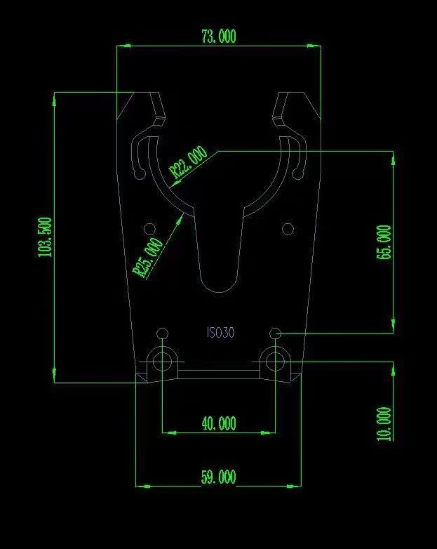 LIBOQIAO ISO30 Durável CNC Router de gravura Machine -Tool Garra Gripper Abs Flame Proof para Pacote Compacto de Grampo de Tool
