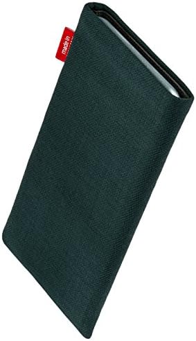 Fitbag Rave Green Custom Custom personaliza Sleeve para HTC Desire 12+ / 12 Plus. Bolsa de tecido de terno fino com forro de microfibra integrado para limpeza de exibição