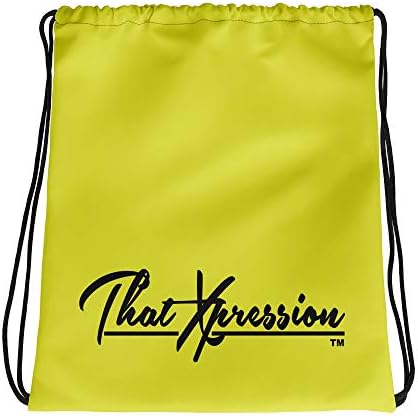 Thatxpression moda fitness preto/amarelo use saco de ginástica de armazenamento
