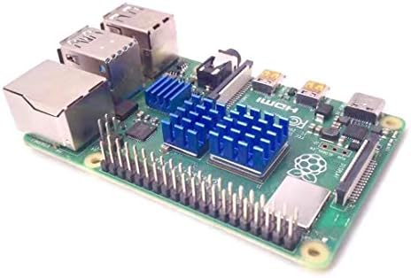 Easycargo 20pcs Raspberry Pi Kit de inércia de calor alumínio + cobre + fita adesiva condutora térmica para resfriamento de resfriamento Raspberry Pi 4, 3b +, 3 B, Pi 2, Pi Modelo B +
