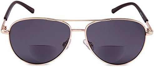 Óculos de sol bifocais de estilo clássico de óculos unissex com lentes UV400 Protection Outdoor Reading Glasses para homens