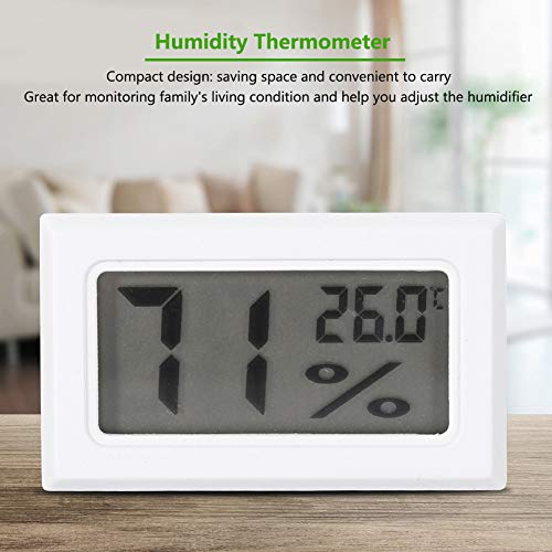 Termômetro de umidade, higrômetro digital grande monitor de umidade LCD para o quarto de estufa de escritório em casa