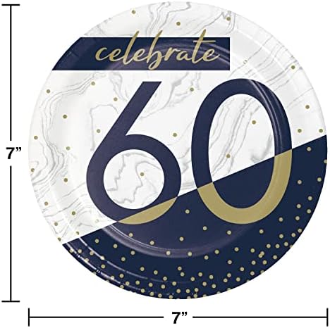 Placas de sobremesa de aniversário de 60 anos da Marinha e Ouro, 24 ct