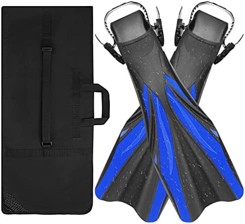 Albalhos de mergulho Woltics Snorkel Long Snorkel Finer para homens de nadadeiras profissionais com salto aberto ajustável para