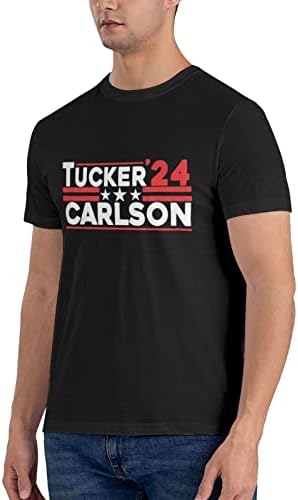 Tucker Carlson 2024 T-shirt Mans Tshirt Camiseta de manga curta