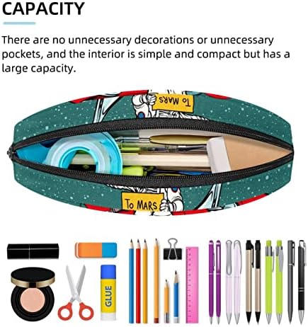 Caixa de lápis Guerotkr, bolsa de lápis, bolsa de lápis, estética de bolsa de lápis, padrão de nave espacial de estrela estrela