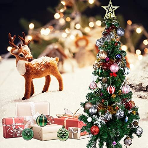 DOLOVEMK 12 PCS Bolas de Natal Ornamento de Bolas de Ornamentos, Abrato de Árvore de Natal Survedora