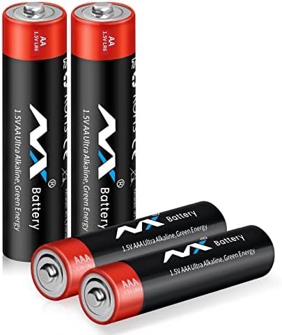 Tsrwuily AA & AAA Bateria de 20 contagens de pacote de combinação Super Alcalina Baterias, Alcalina Ultra-duradoura de alto desempenho-10 baterias duplas AA e 10 baterias triplas AAA