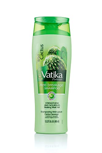Dabur Vatika Naturals Shampoo para mulheres - nutrir e rejuvenescer seus cabelos naturais - fortalecendo e hidratante limpador de cabelo para cabelos encaracolados, cabelo danificado, todos os tipos de cabelo