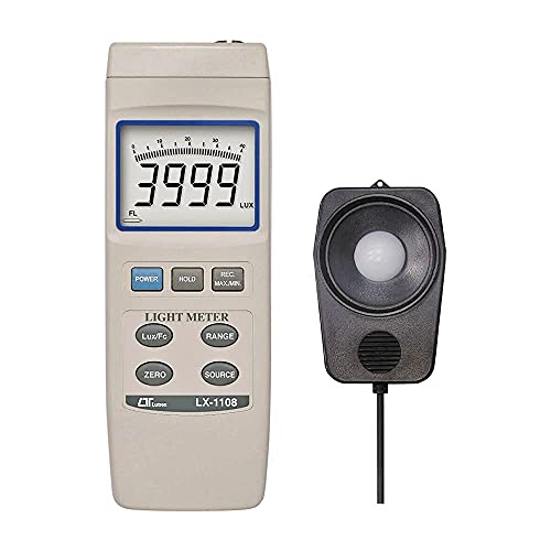 Lutron LX-1108Digital Lux medidor juntamente com certificado de calibração de fábrica para auditórios, teatros, estádios, laboratórios