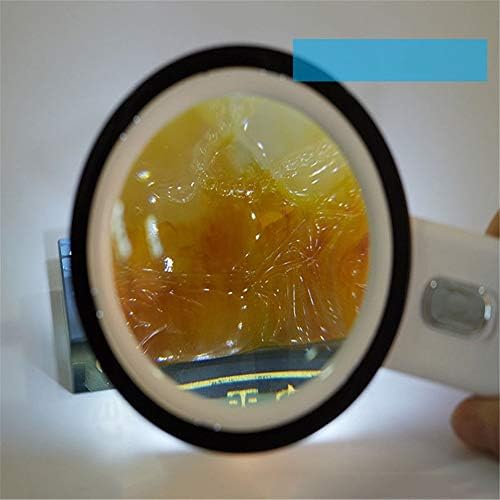 Vidro de lupa de SJYDQ com luz leve e 30x de lupa de lupa de lupa, linear iluminado para degeneração macular, idosos lendo,